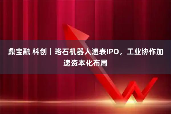 鼎宝融 科创丨珞石机器人递表IPO，工业协作加速资本化布局