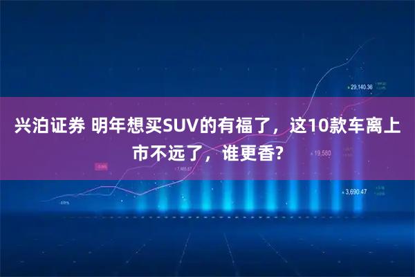 兴泊证券 明年想买SUV的有福了，这10款车离上市不远了，谁更香?
