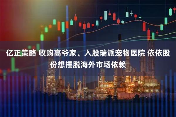 亿正策略 收购高爷家、入股瑞派宠物医院 依依股份想摆脱海外市场依赖